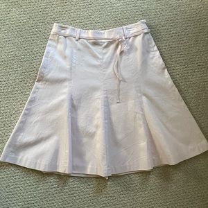 New J.Crew pink skirt with satin ribbon detail